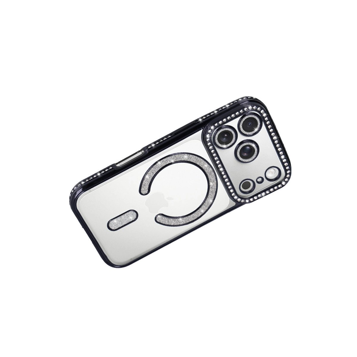Apple İphone 17 Pro Joke Simli Magneticsafe Kılıf - Siyah Apple İphone 17 Pro Joke Simli Magneticsafe Kılıf - Siyah