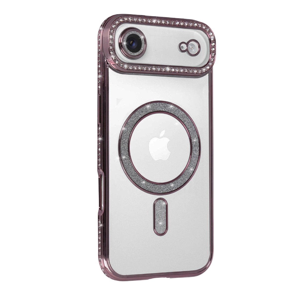 Apple İphone 17 Air Joke Simli Magneticsafe Kılıf - Pembe Apple İphone 17 Air Joke Simli Magneticsafe Kılıf - Pembe