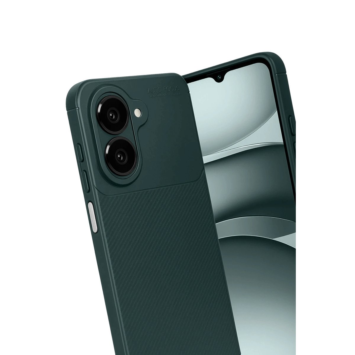Samsung Galaxy A07 Auto Focus Karbon Kapak - Koyu Yeşil Samsung Galaxy A07 Auto Focus Karbon Kapak - Koyu Yeşil