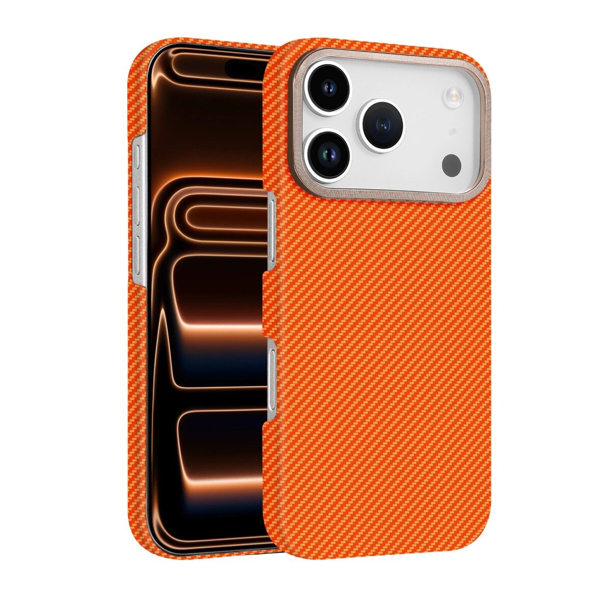 Apple İphone 17 Pro Vega Magsafe Kapak - Turuncu Apple İphone 17 Pro Vega Magsafe Kapak - Turuncu