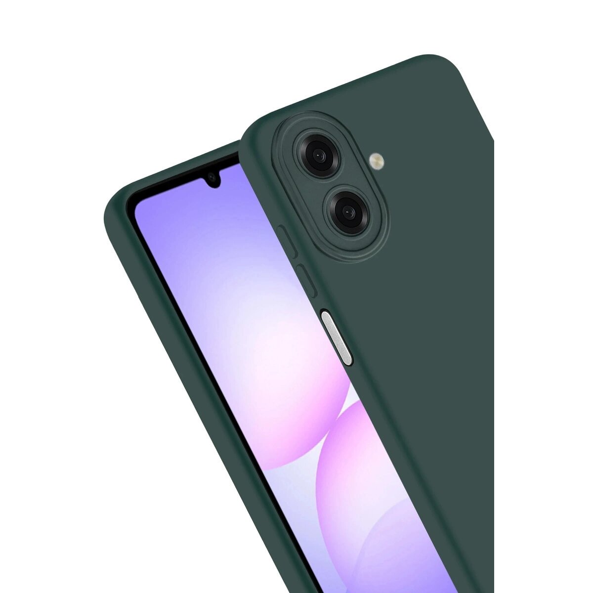 Samsung Galaxy A07 First Silikon - Koyu Yeşil