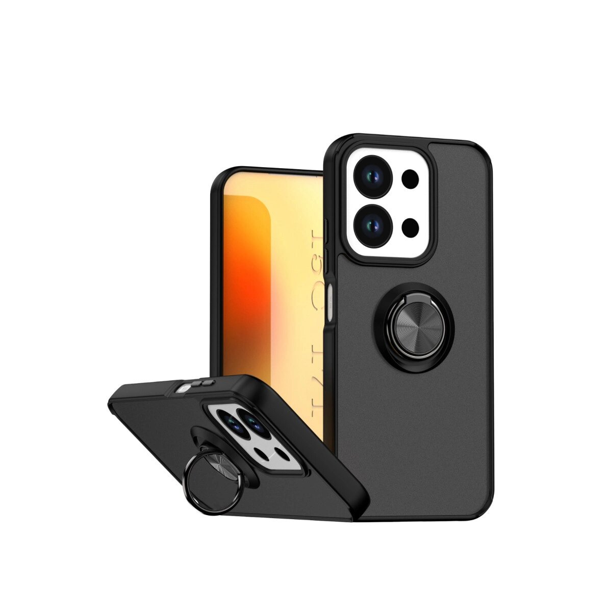 Xiaomi Redmi 15c 4g Montreal Yüzüklü Silikon Kapak - Siyah Xiaomi Redmi 15c 4g Montreal Yüzüklü Silikon Kapak - Siyah