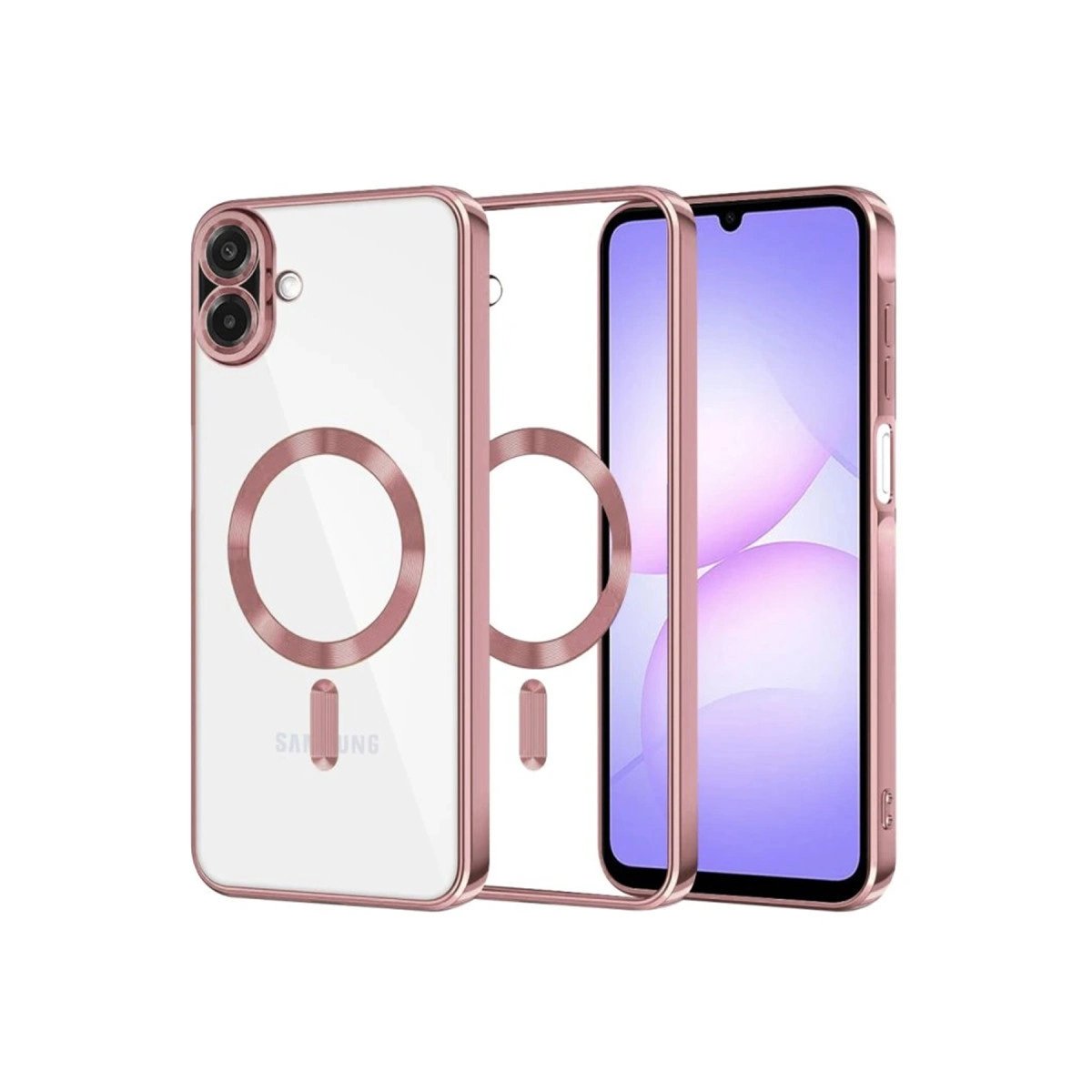 Samsung Galaxy A07 Kross Magneticsafe Kapak - Rose