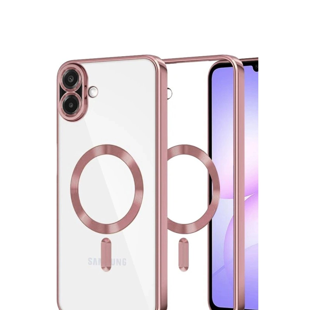 Samsung Galaxy A07 Kross Magneticsafe Kapak - Rose