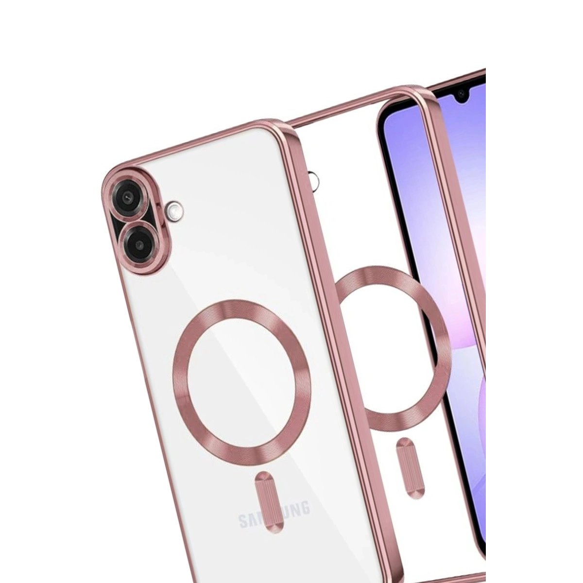 Samsung Galaxy A07 Kross Magneticsafe Kapak - Rose