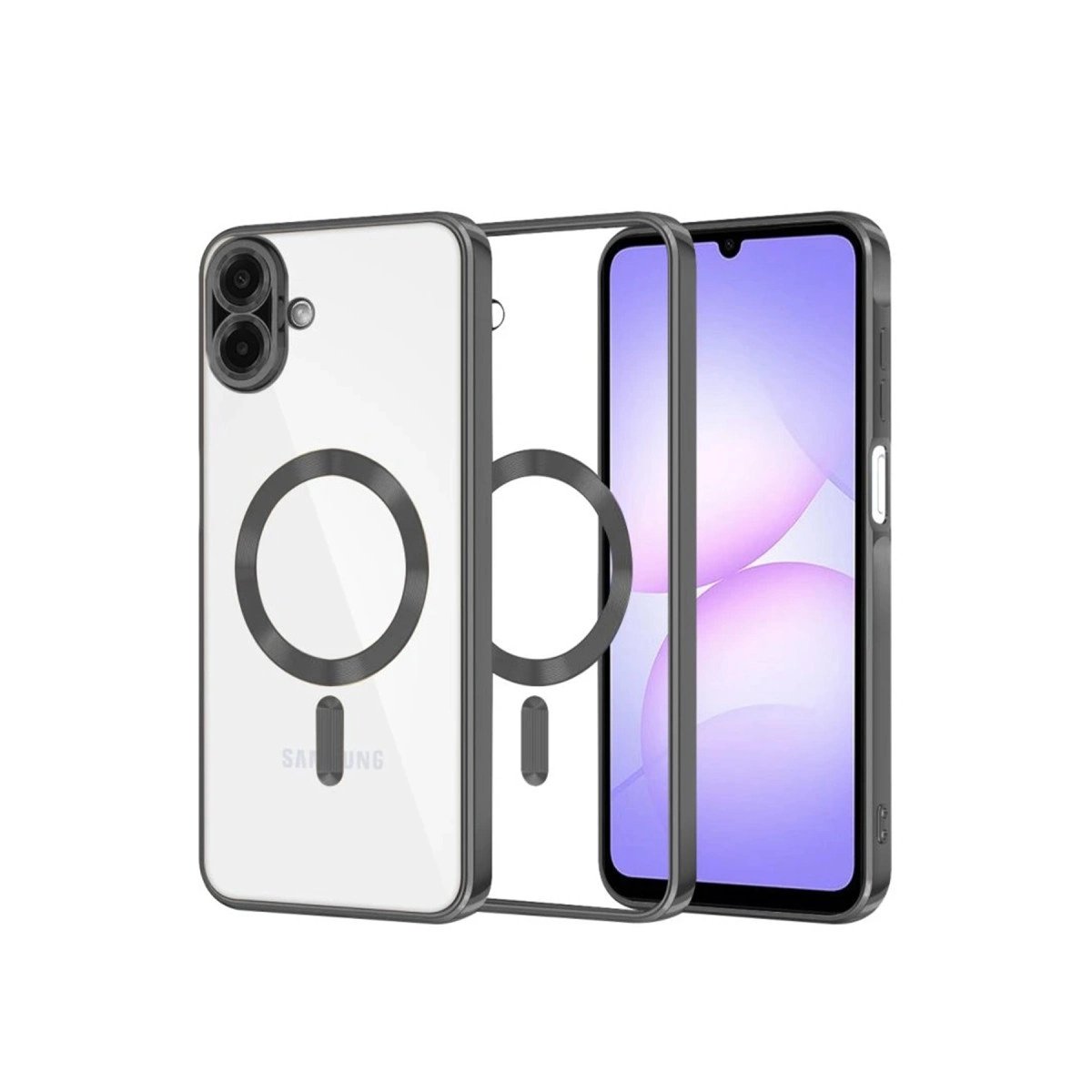 Samsung Galaxy A07 Kross Magneticsafe Kapak - Siyah Samsung Galaxy A07 Kross Magneticsafe Kapak - Siyah