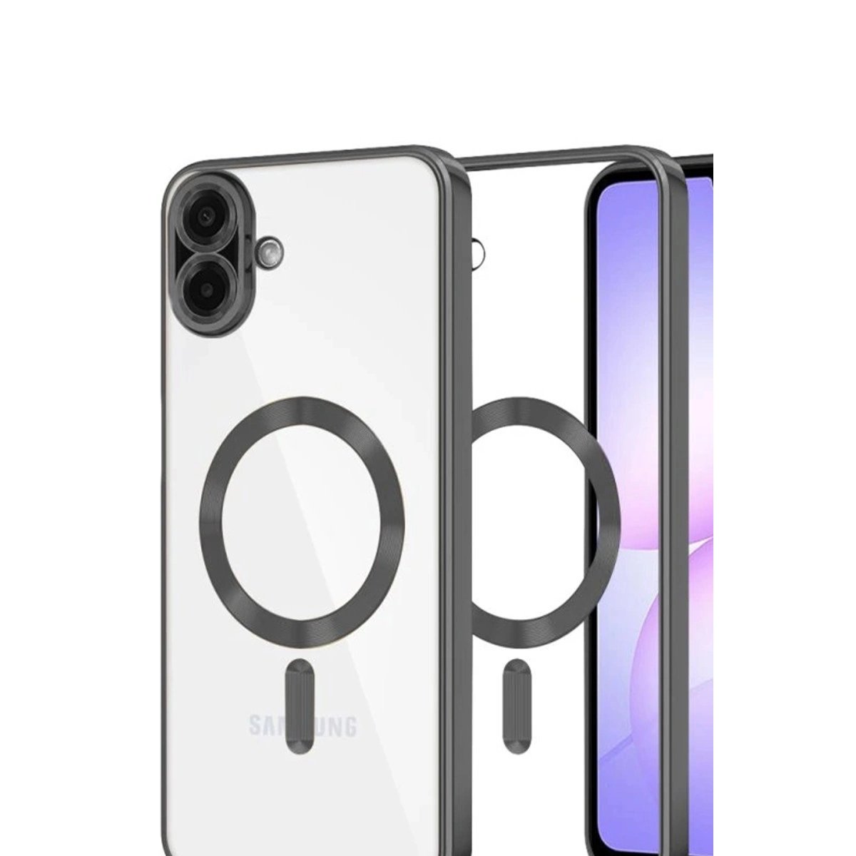 Samsung Galaxy A07 Kross Magneticsafe Kapak - Siyah Samsung Galaxy A07 Kross Magneticsafe Kapak - Siyah