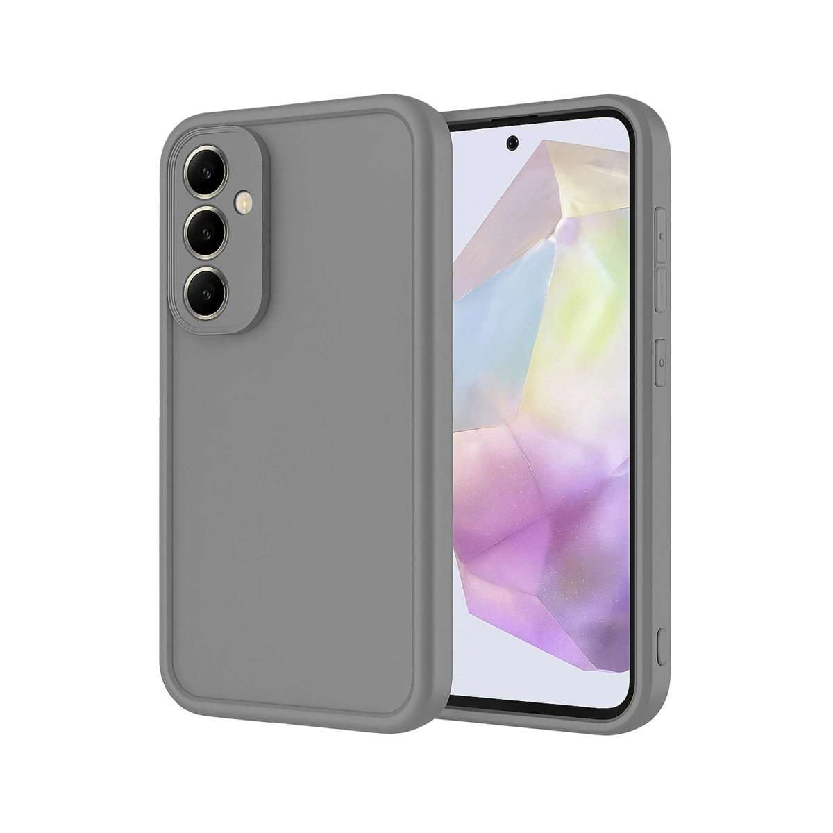 Samsung Galaxy A17 5g Viera Silikon - Gri Samsung Galaxy A17 5g Viera Silikon - Gri
