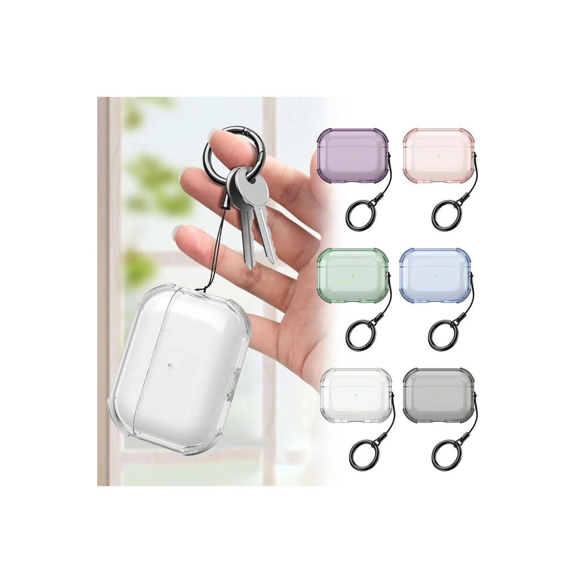Airpods Pro 3 (3.nesil) Showy Kılıf - Şeffaf Airpods Pro 3 (3.nesil) Showy Kılıf - Şeffaf