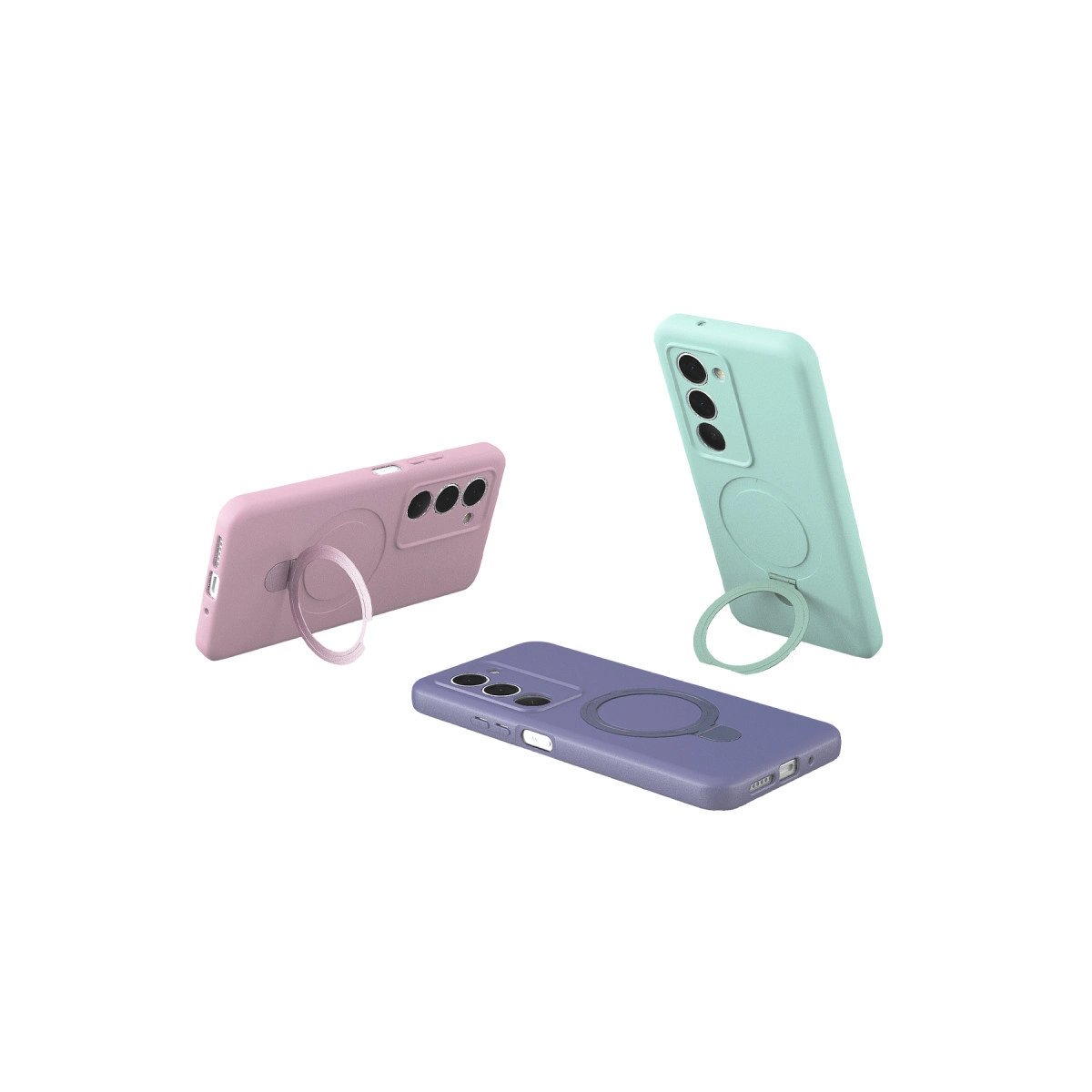 Xiaomi Redmi 15 4g Regal Magsafe Standlı Kapak - Turuncu Xiaomi Redmi 15 4g Regal Magsafe Standlı Kapak - Turuncu