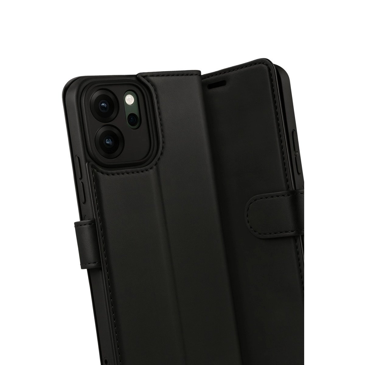 Oppo Reno 14f Trend S Plus Kapaklı Kılıf - Siyah Oppo Reno 14f Trend S Plus Kapaklı Kılıf - Siyah