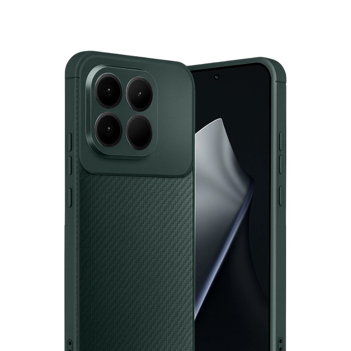Xiaomi Mi 15t Auto Focus Karbon Kapak - Koyu Yeşil Xiaomi Mi 15t Auto Focus Karbon Kapak - Koyu Yeşil