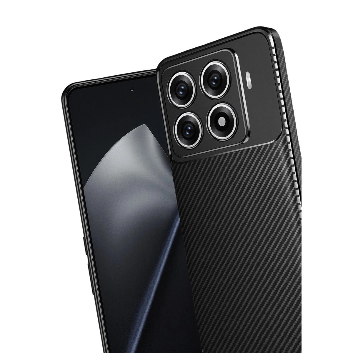 Xiaomi Mi 15t Pro Auto Focus Karbon Kapak - Siyah Xiaomi Mi 15t Pro Auto Focus Karbon Kapak - Siyah