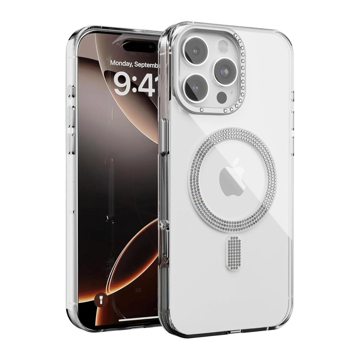 Joko Apple İphone 16 Pro Max Tash Diamond Magsafe Kapak - Beyaz