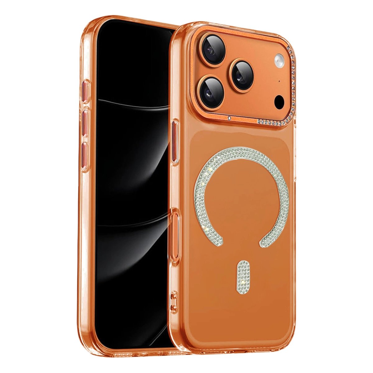 Joko Apple İphone 17 Pro Max Tash Diamond Magsafe Kapak - Turuncu Joko Apple İphone 17 Pro Max Tash Diamond Magsafe Kapak - Turuncu
