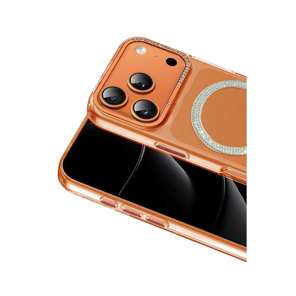 Joko Apple İphone 17 Pro Max Tash Diamond Magsafe Kapak - Turuncu Joko Apple İphone 17 Pro Max Tash Diamond Magsafe Kapak - Turuncu