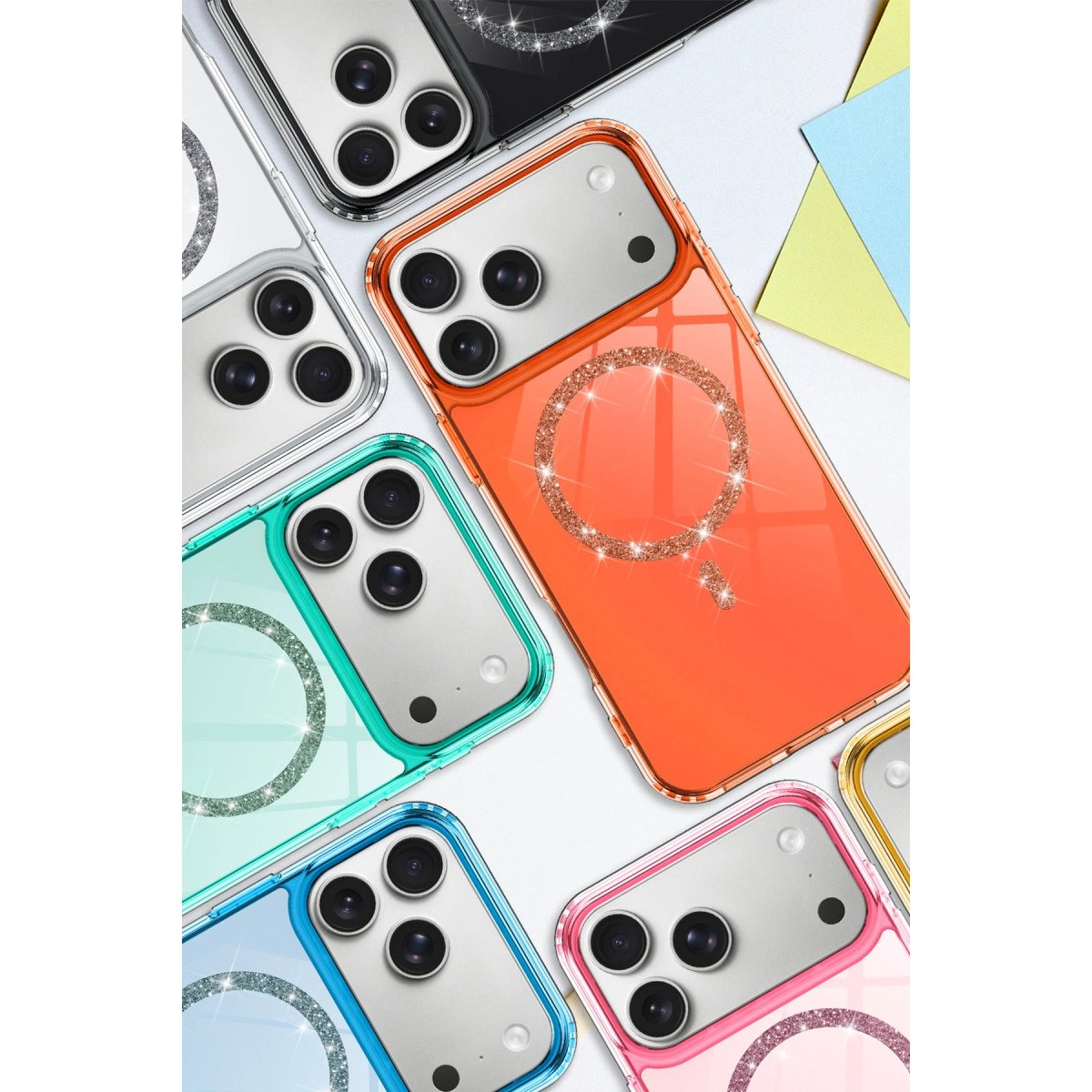 Apple İphone 17 Pro Live Diamond Magsafe Kapak - Siyah Apple İphone 17 Pro Live Diamond Magsafe Kapak - Siyah
