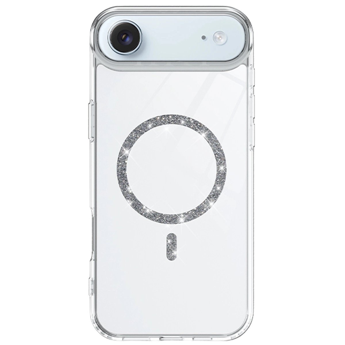 Apple İphone 17 Air Live Diamond Magsafe Kapak - Şeffaf Apple İphone 17 Air Live Diamond Magsafe Kapak - Şeffaf