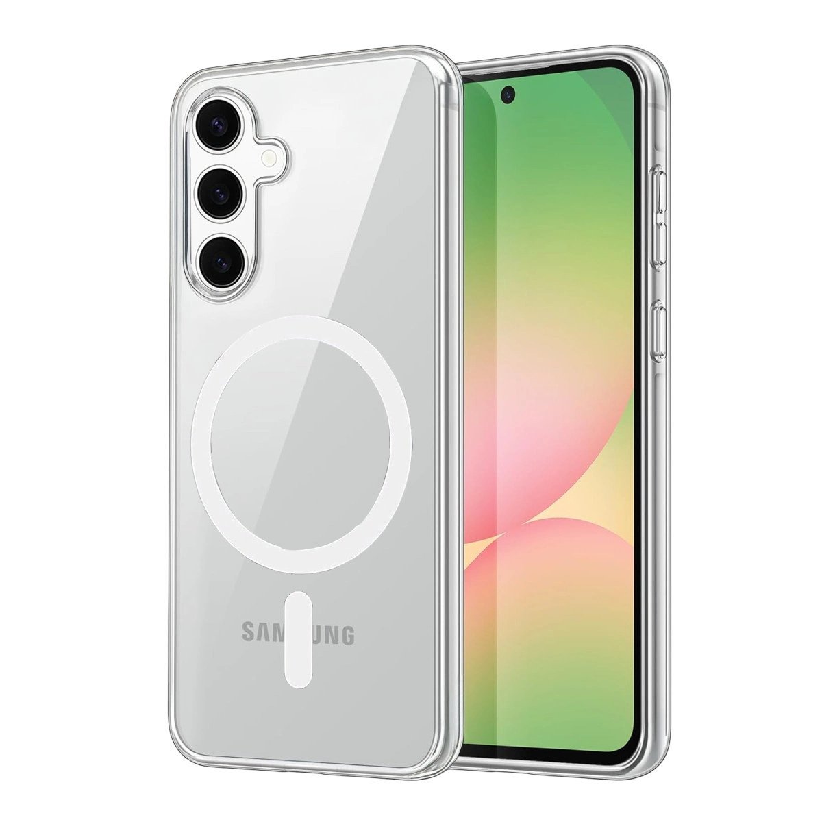 Samsung Galaxy A16 5g Combo Sert Şeffaf Magsafe Kapak - Şeffaf Samsung Galaxy A16 5g Combo Sert Şeffaf Magsafe Kapak - Şeffaf