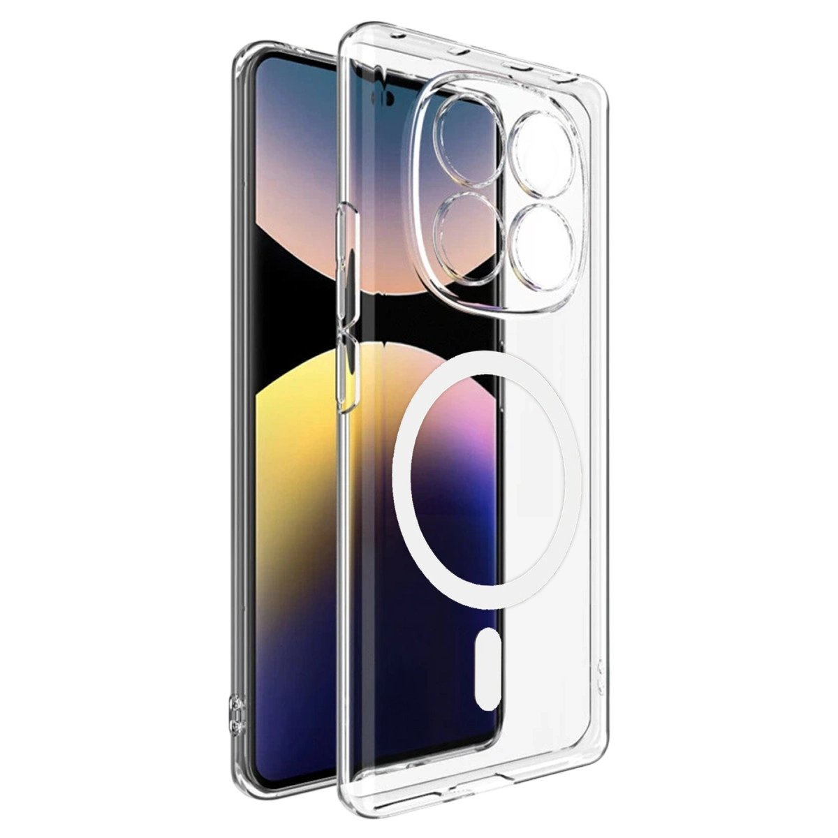 Xiaomi Redmi Note 14 Pro 4g Combo Sert Şeffaf Magsafe Kapak - Şeffaf Xiaomi Redmi Note 14 Pro 4g Combo Sert Şeffaf Magsafe Kapak - Şeffaf
