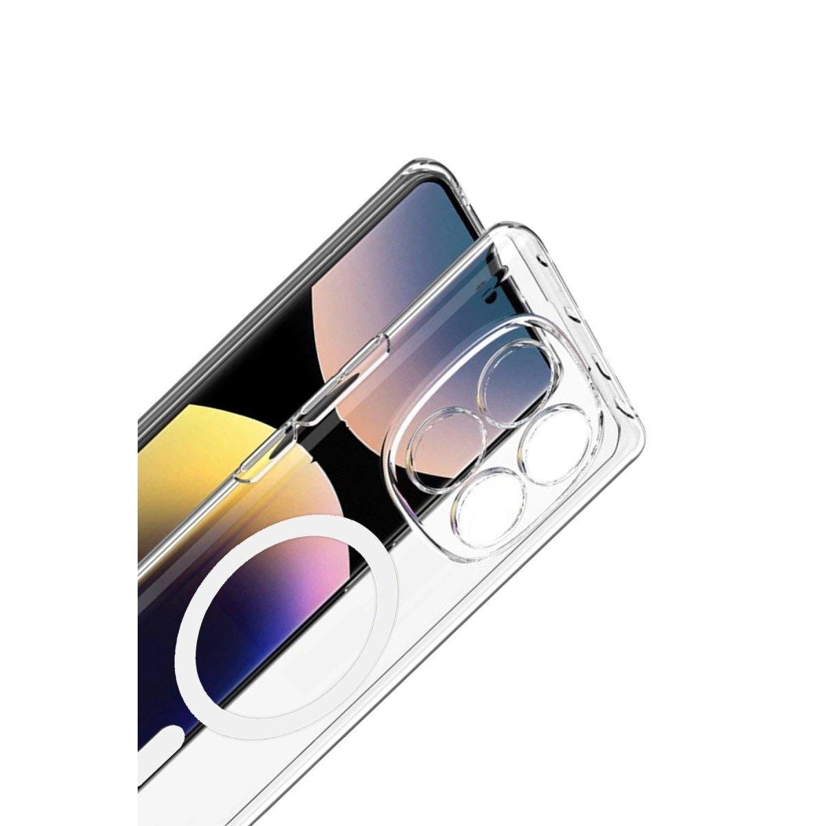 Xiaomi Redmi Note 14 Pro 4g Combo Sert Şeffaf Magsafe Kapak - Şeffaf Xiaomi Redmi Note 14 Pro 4g Combo Sert Şeffaf Magsafe Kapak - Şeffaf