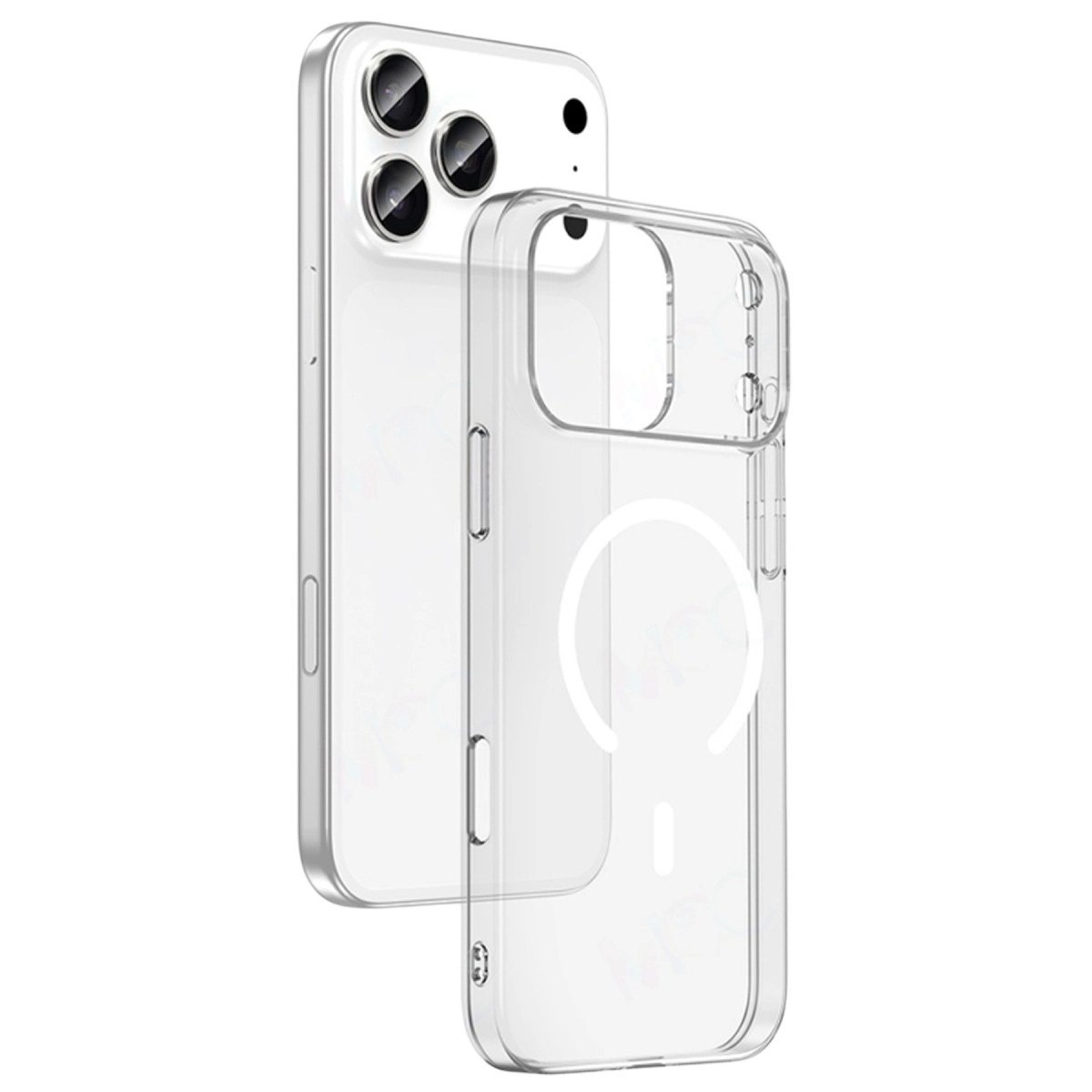Apple İphone 17 Pro Max Combo Sert Şeffaf Magsafe Kapak - Şeffaf Apple İphone 17 Pro Max Combo Sert Şeffaf Magsafe Kapak - Şeffaf