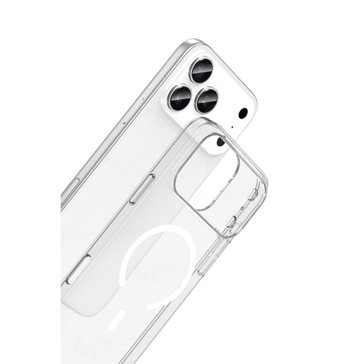 Apple İphone 17 Pro Max Combo Sert Şeffaf Magsafe Kapak - Şeffaf Apple İphone 17 Pro Max Combo Sert Şeffaf Magsafe Kapak - Şeffaf