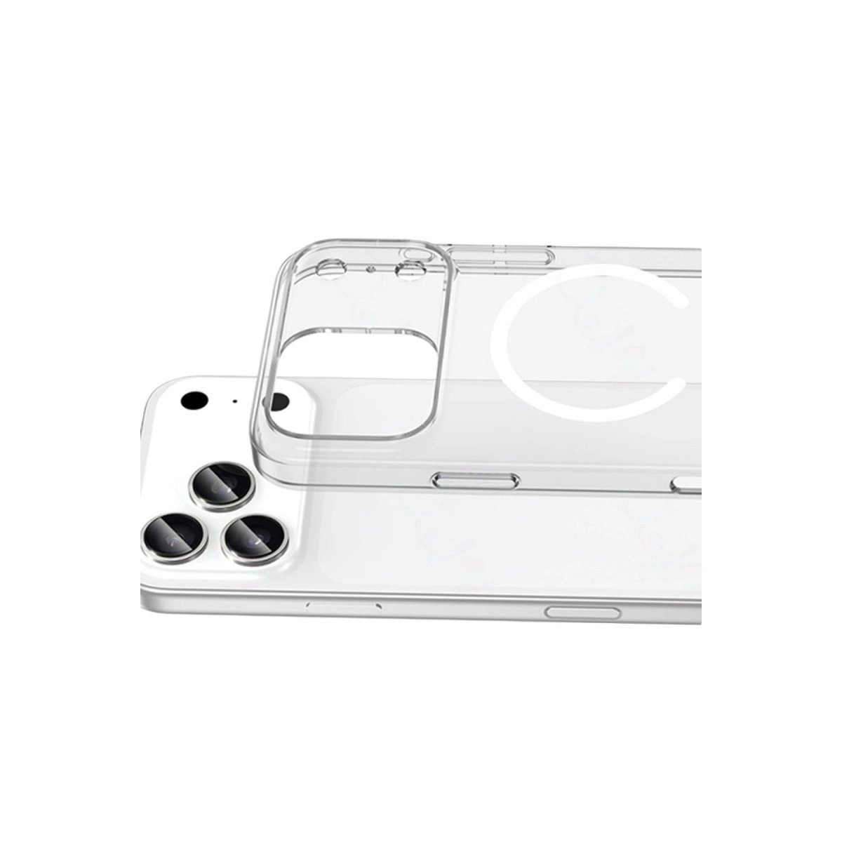 Apple İphone 17 Pro Max Combo Sert Şeffaf Magsafe Kapak - Şeffaf Apple İphone 17 Pro Max Combo Sert Şeffaf Magsafe Kapak - Şeffaf