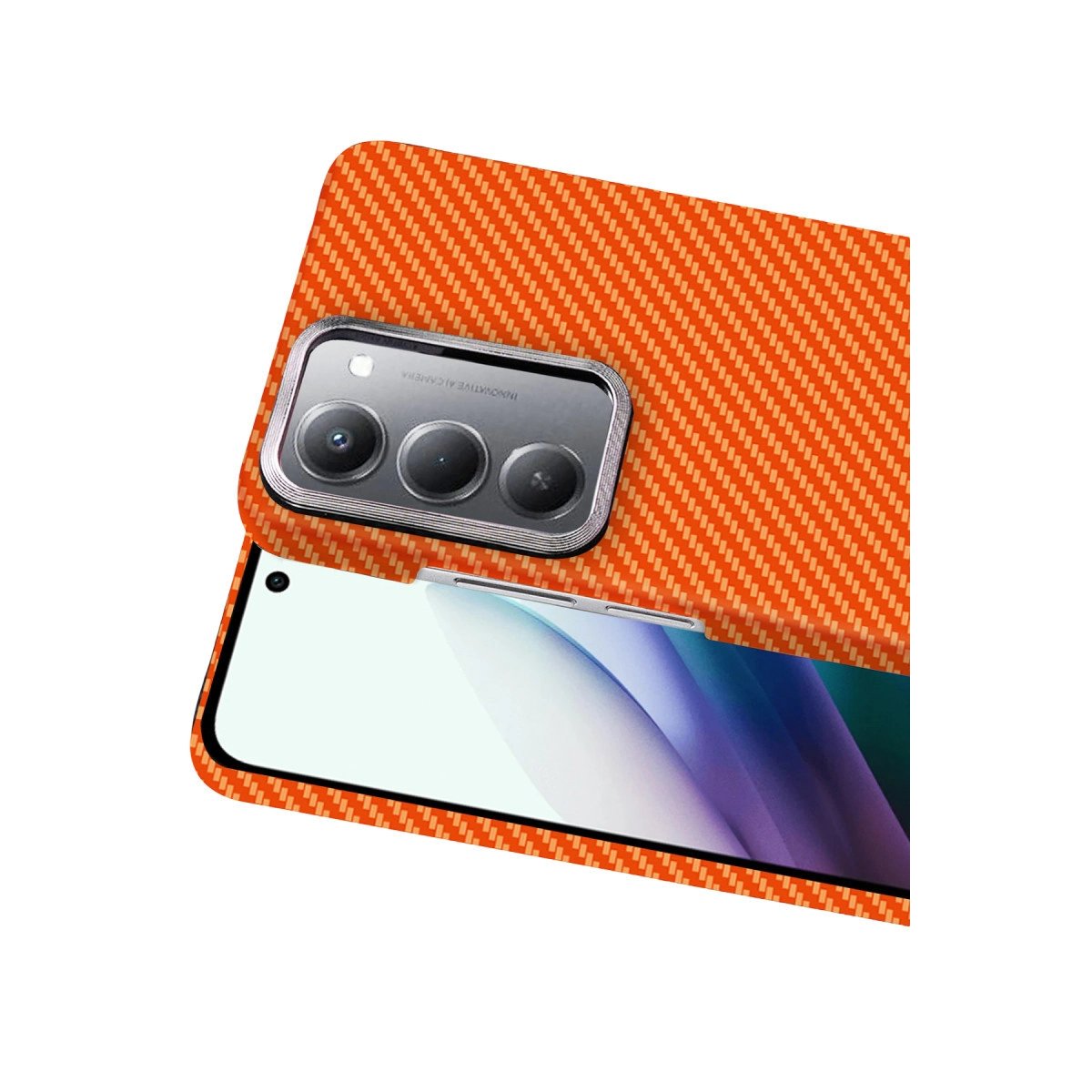 Xiaomi Redmi 15 4g Vega Magsafe Kapak - Turuncu Xiaomi Redmi 15 4g Vega Magsafe Kapak - Turuncu
