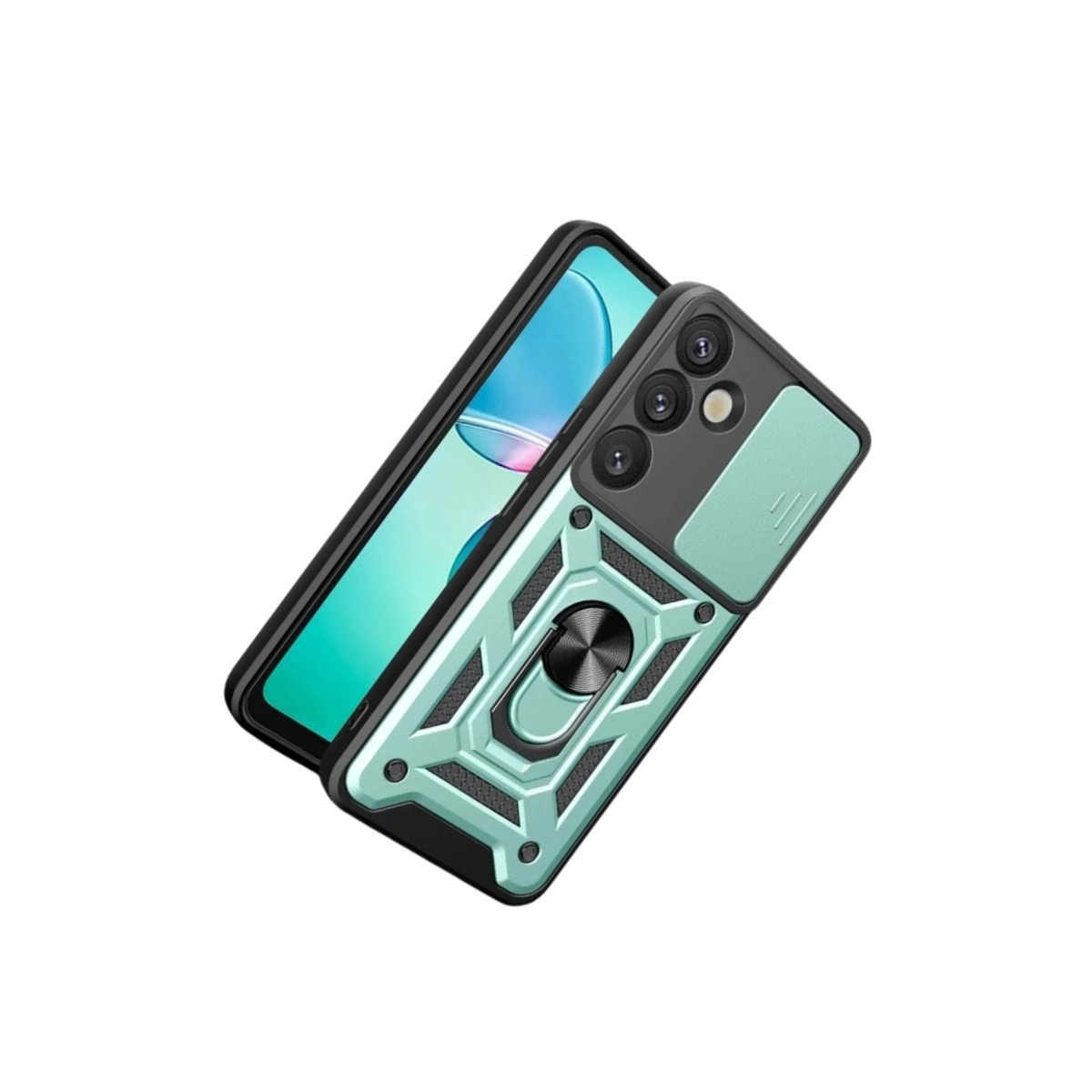 Samsung Galaxy S26 Plus Pars Lens Yüzüklü Silikon - Yeşil Samsung Galaxy S26 Plus Pars Lens Yüzüklü Silikon - Yeşil