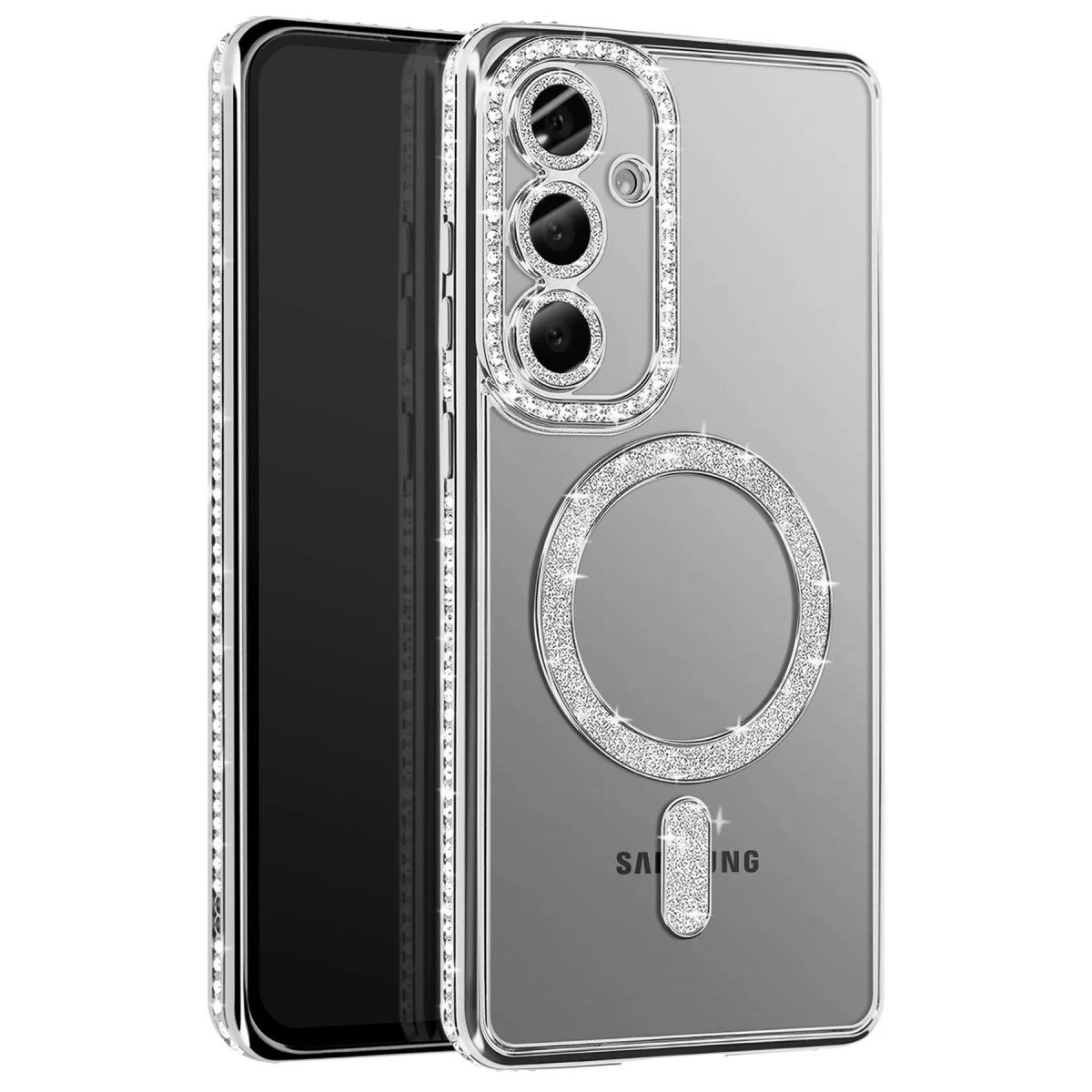 Joko Samsung Galaxy S26 Joke Simli Magneticsafe Kılıf - Gümüş