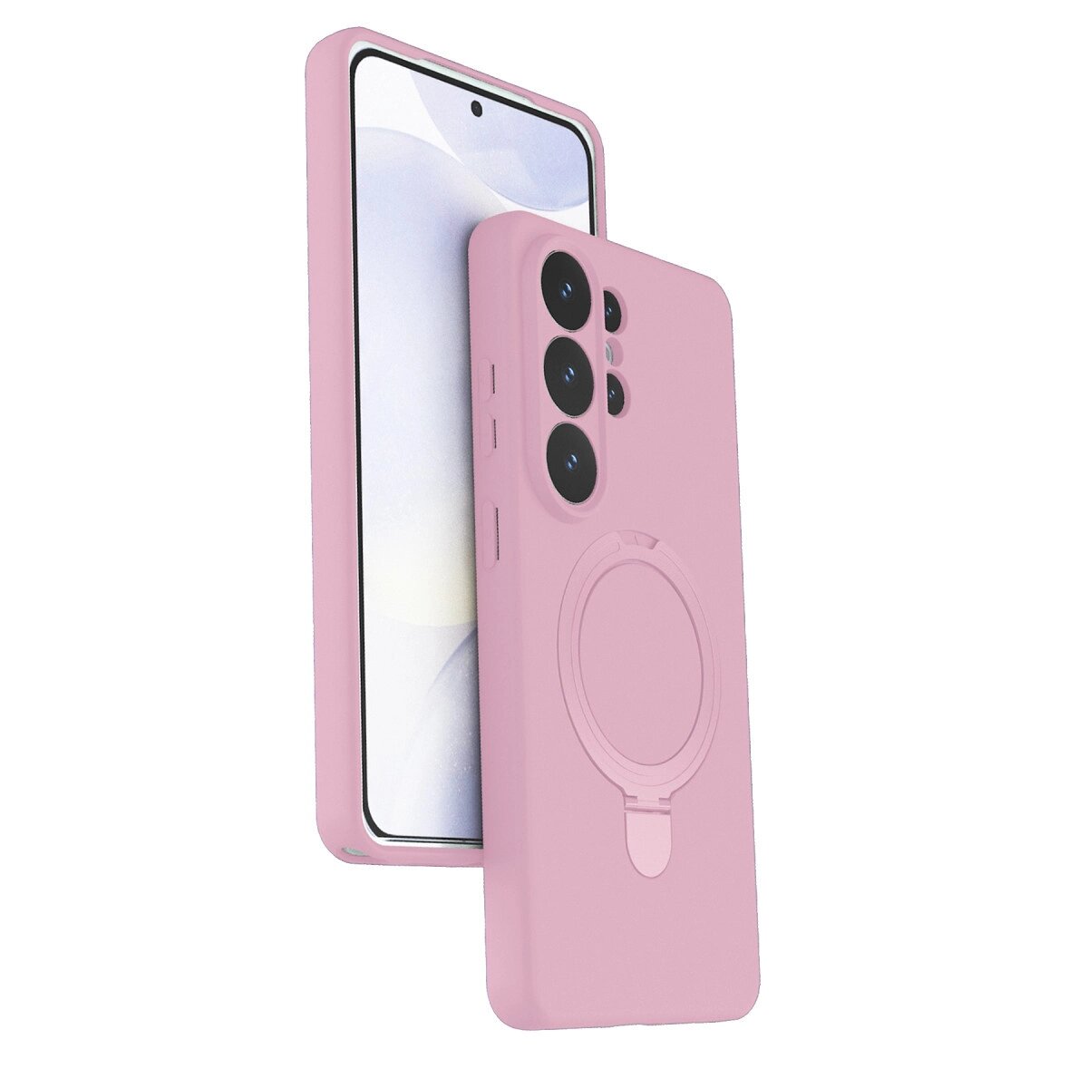 Samsung Galaxy S26 Ultra Regal Magsafe Standlı Kapak - Açık Pembe Samsung Galaxy S26 Ultra Regal Magsafe Standlı Kapak - Açık Pembe