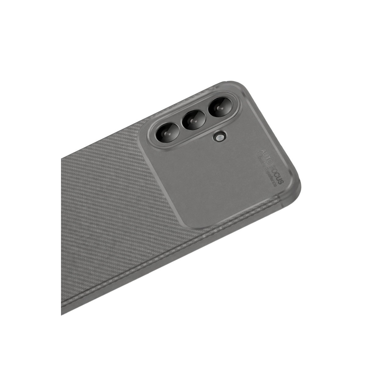 Samsung Galaxy A56 Kılıf Auto Focus Karbon Kapak - Gri
