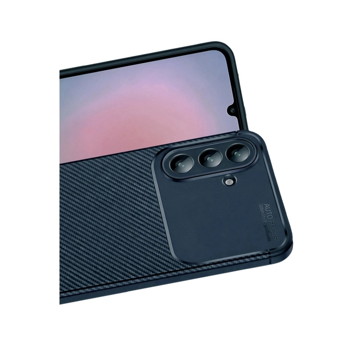 Samsung Galaxy A57 5g Auto Focus Karbon Kapak - Lacivert Samsung Galaxy A57 5g Auto Focus Karbon Kapak - Lacivert