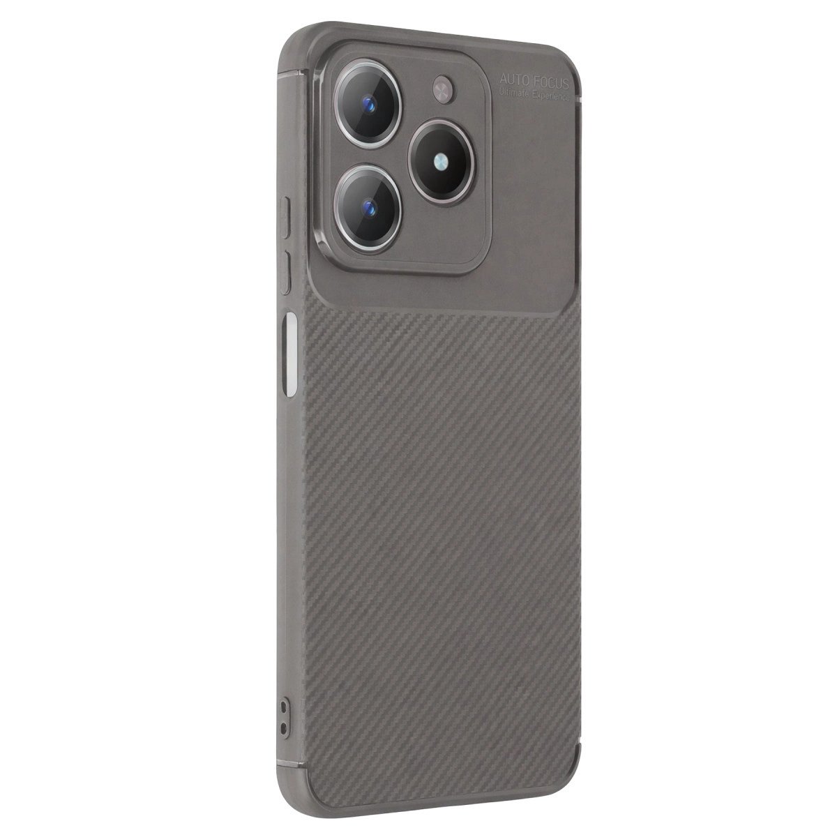 Realme C61 Kılıf Auto Focus Karbon Kapak - Gri