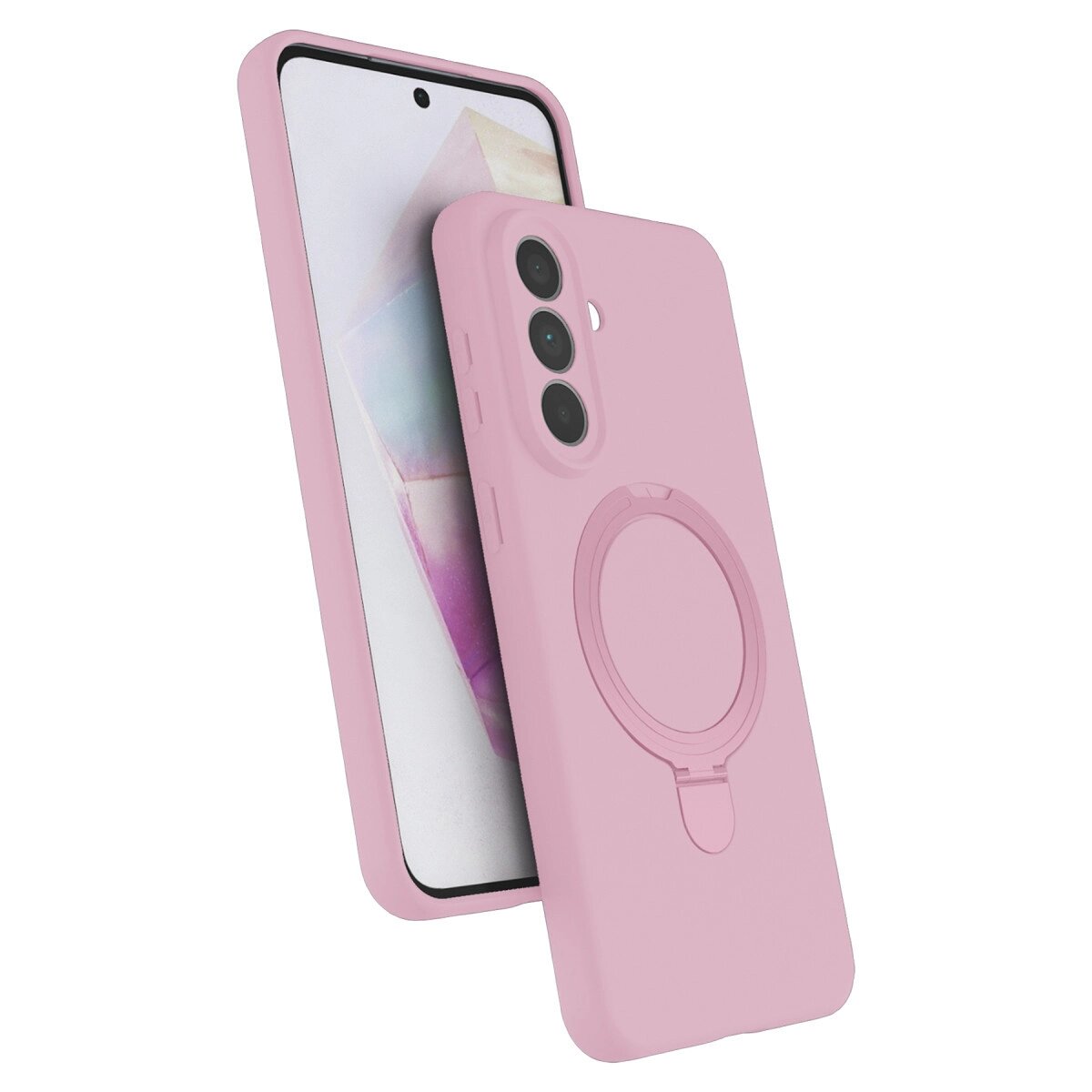 Samsung Galaxy A57 5g Regal Magsafe Standlı Kapak - Açık Pembe Samsung Galaxy A57 5g Regal Magsafe Standlı Kapak - Açık Pembe
