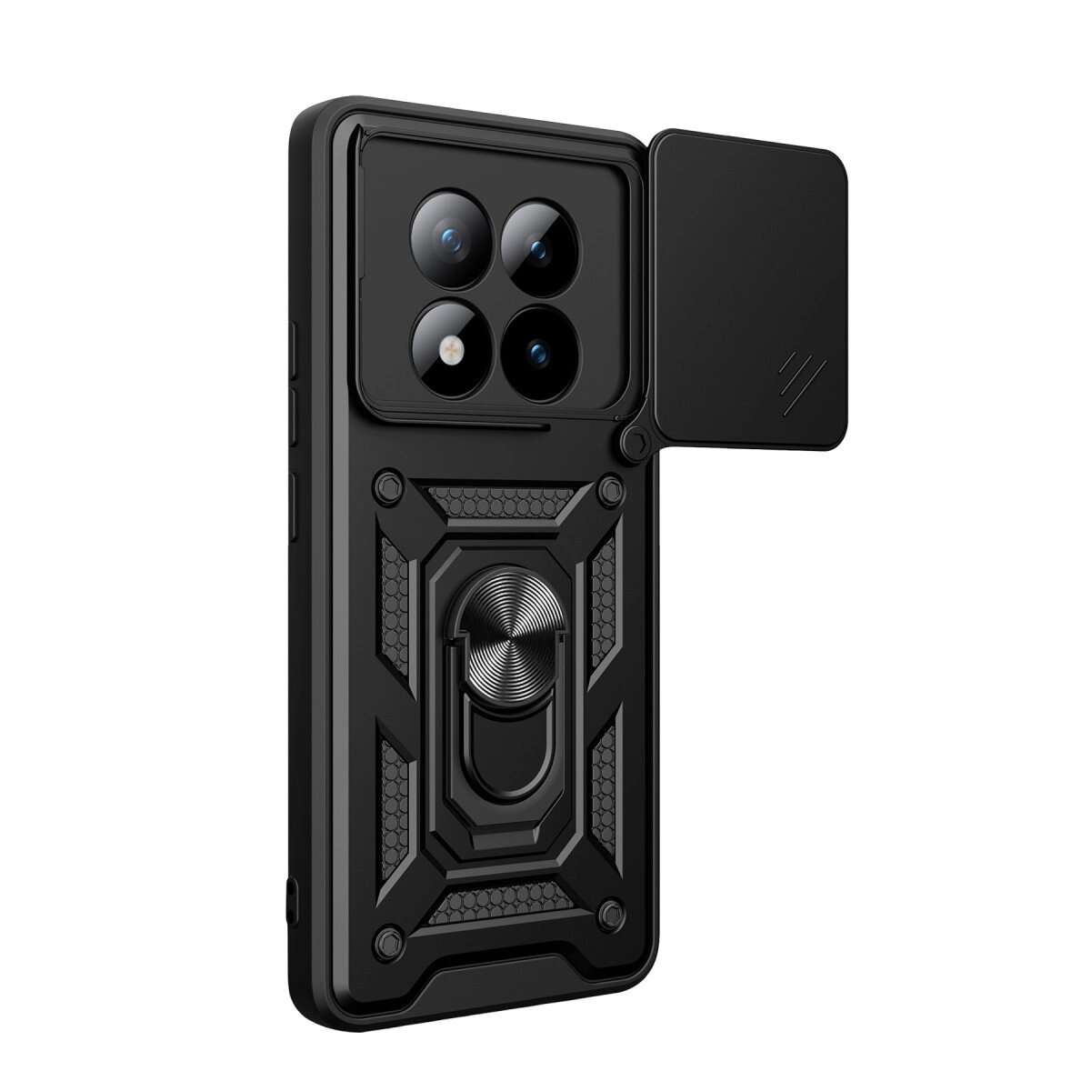 Xiaomi Redmi Note 15 Pro 4g Pars Lens Yüzüklü Silikon - Siyah