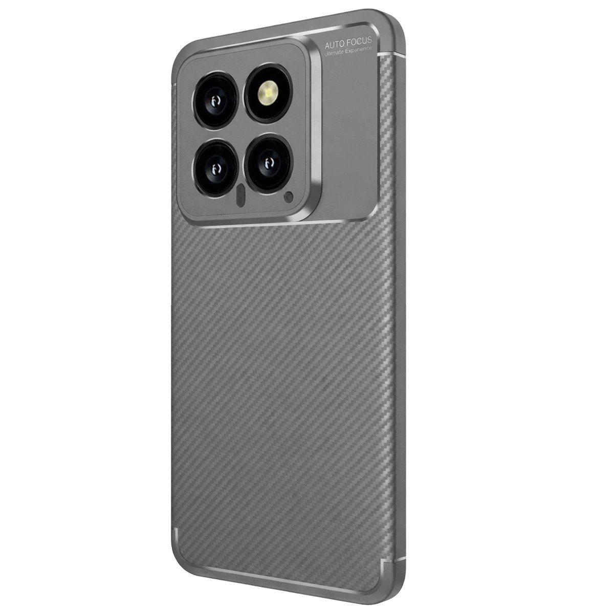 Xiaomi Mi 14t Kılıf Auto Focus Karbon Kapak - Gri Xiaomi Mi 14t Kılıf Auto Focus Karbon Kapak - Gri