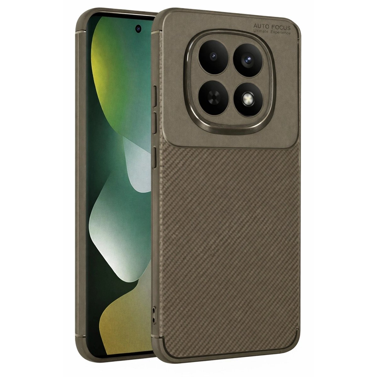 Xiaomi Redmi Note 15 Pro Plus 5g Auto Focus Karbon Kapak - Kahverengi Xiaomi Redmi Note 15 Pro Plus 5g Auto Focus Karbon Kapak - Kahverengi