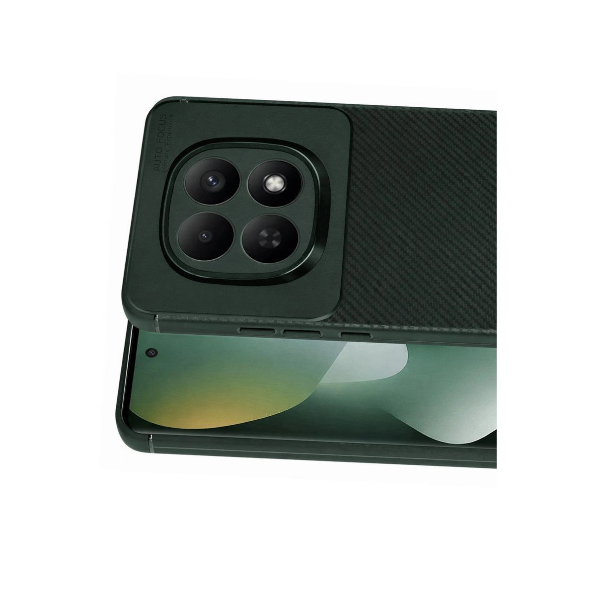 Xiaomi Redmi Note 15 4g Auto Focus Karbon Kapak - Koyu Yeşil Xiaomi Redmi Note 15 4g Auto Focus Karbon Kapak - Koyu Yeşil