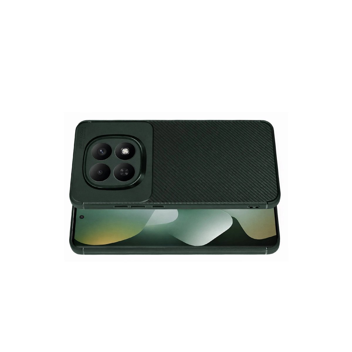 Xiaomi Redmi Note 15 4g Auto Focus Karbon Kapak - Koyu Yeşil Xiaomi Redmi Note 15 4g Auto Focus Karbon Kapak - Koyu Yeşil