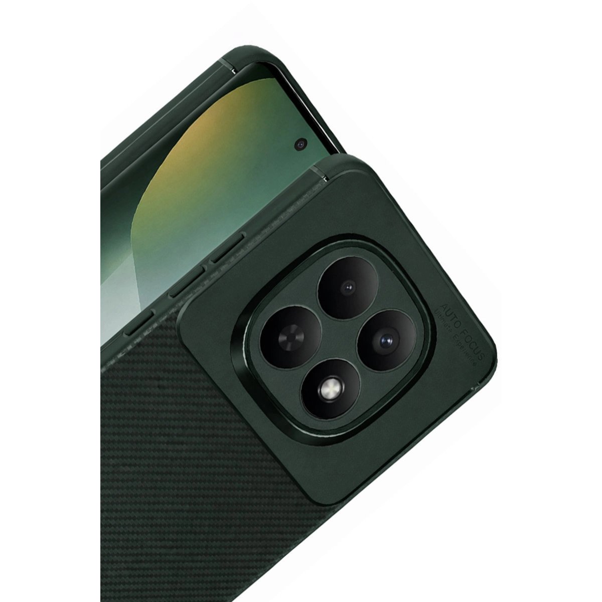 Xiaomi Redmi Note 15 4g Auto Focus Karbon Kapak - Koyu Yeşil Xiaomi Redmi Note 15 4g Auto Focus Karbon Kapak - Koyu Yeşil