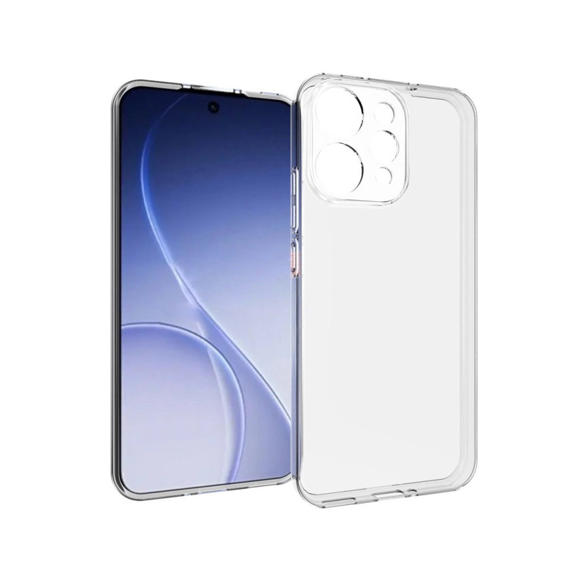 Oppo Reno 15 Lüx Şeffaf Silikon - Şeffaf Oppo Reno 15 Lüx Şeffaf Silikon - Şeffaf