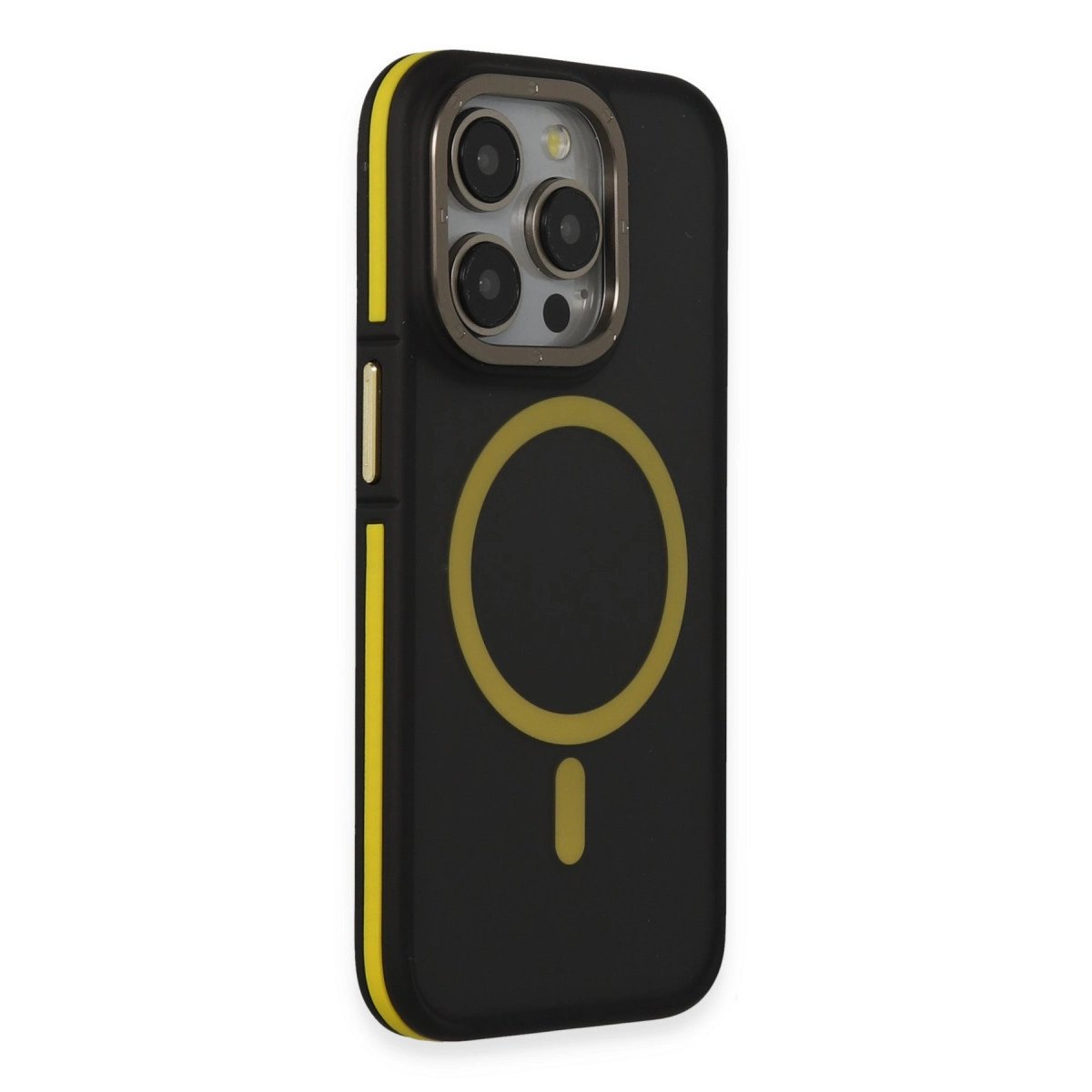 Joko İphone 14 Pro Max Kılıf Rocky Magsafe Kapak - Siyah-sarı Joko İphone 14 Pro Max Kılıf Rocky Magsafe Kapak - Siyah-sarı