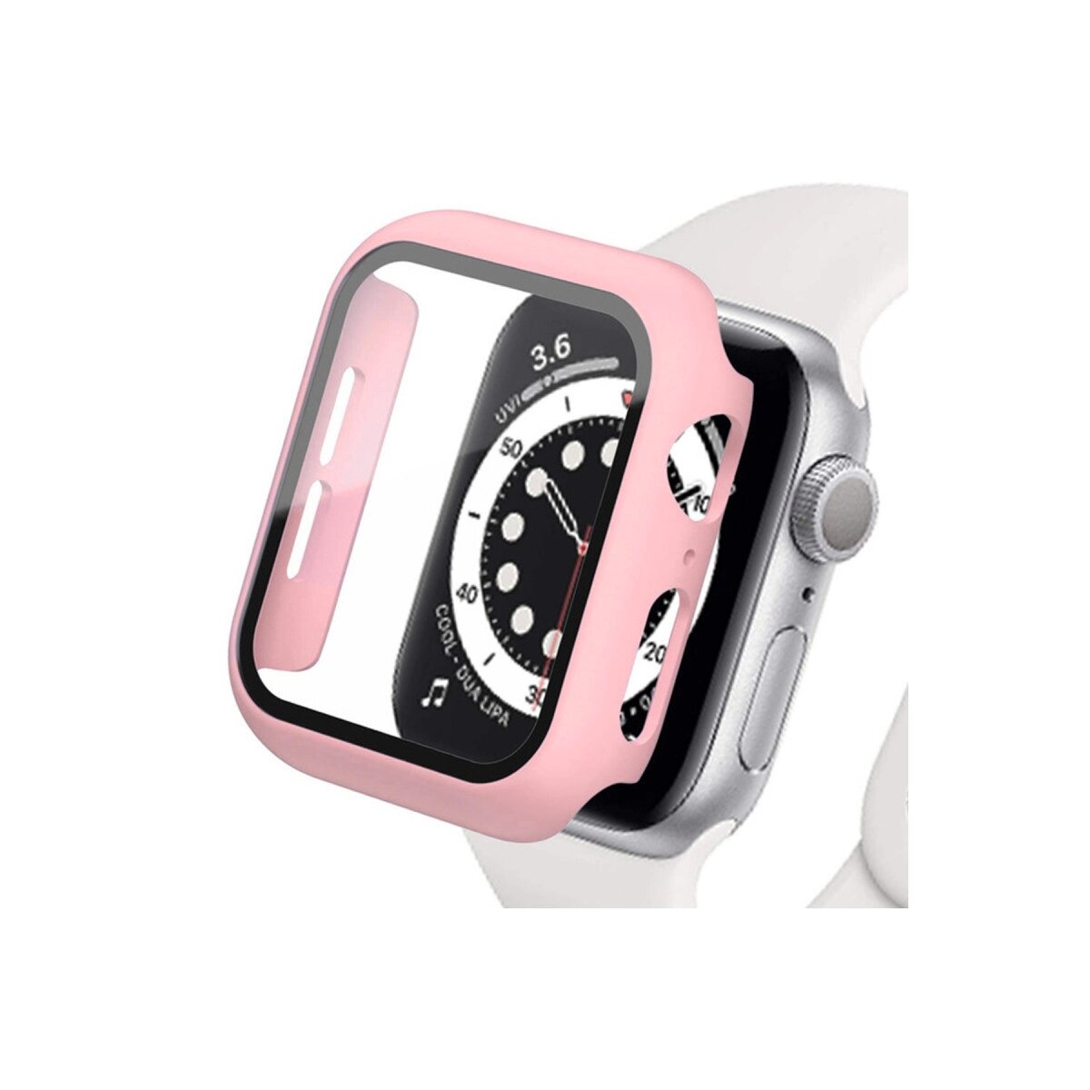 Apple Watch 40mm Camlı Kasa Ekran Koruyucu - Rose Gold