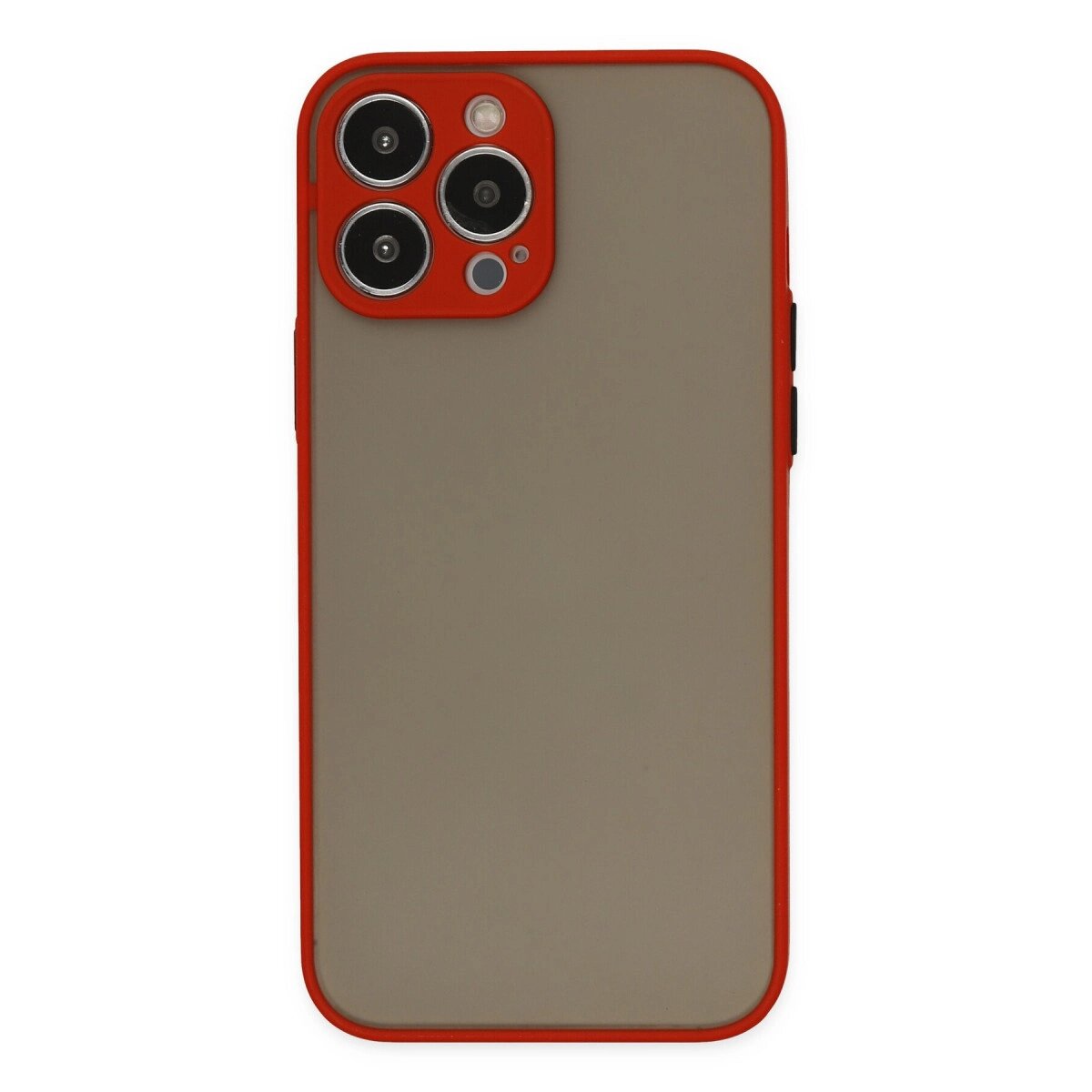 Apple İphone 13 Pro Max Kılıf Montreal Silikon Kapak - Kırmızı Apple İphone 13 Pro Max Kılıf Montreal Silikon Kapak - Kırmızı