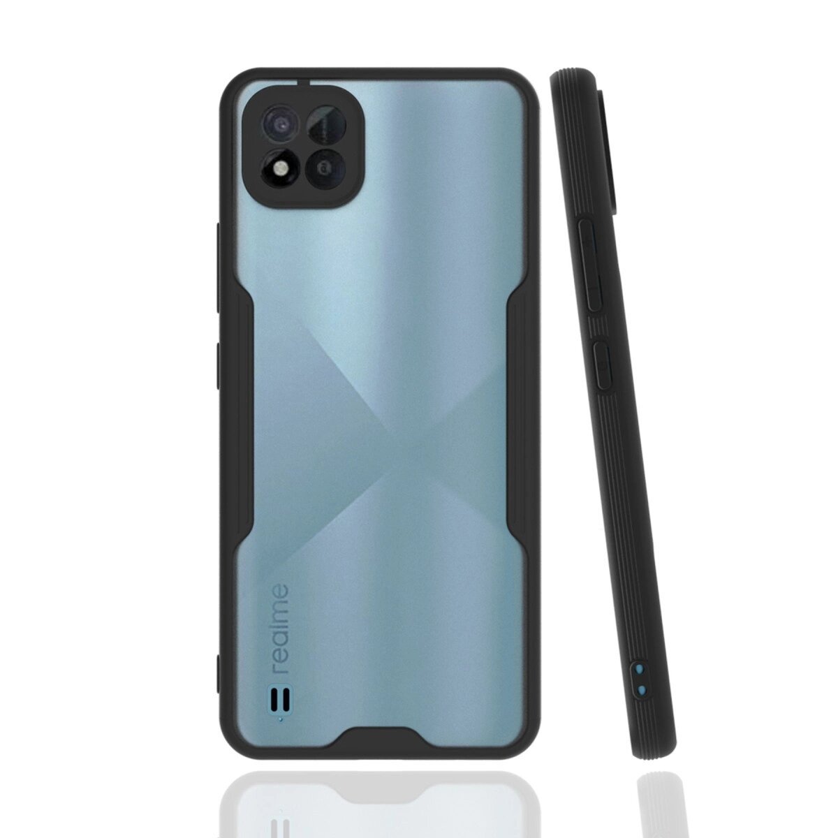 Realme C11 2021 Kılıf Platin Silikon - Siyah Realme C11 2021 Kılıf Platin Silikon - Siyah