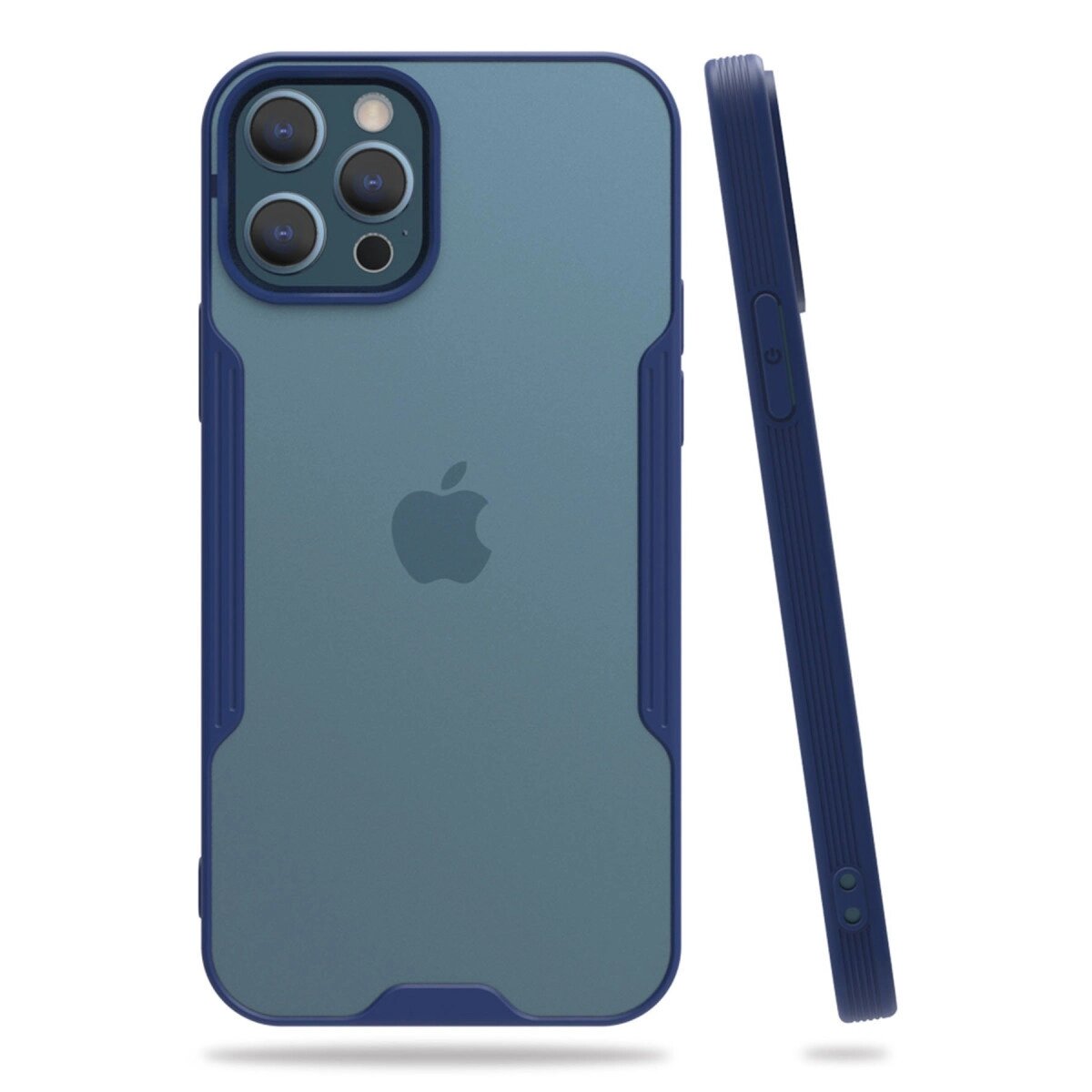 Apple İphone 12 Pro Max Kılıf Platin Silikon - Lacivert Apple İphone 12 Pro Max Kılıf Platin Silikon - Lacivert