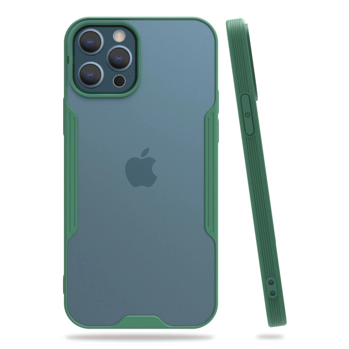 Apple İphone 12 Pro Max Kılıf Platin Silikon - Yeşil Apple İphone 12 Pro Max Kılıf Platin Silikon - Yeşil