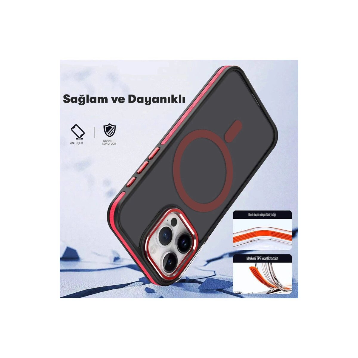 Joko Apple İphone 14 Pro Max Winner Magsafe Kapak - Derin Mor